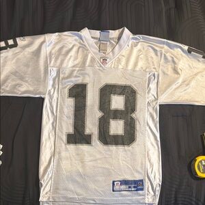 Randy Moss NFL Silver and Black Men's Jersey